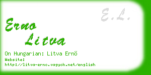 erno litva business card